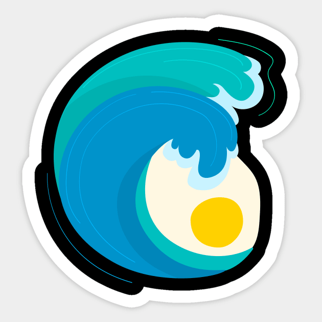 Wave Sticker by fromherotozero